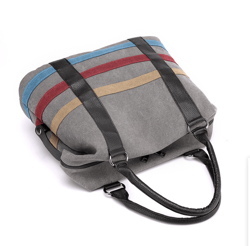 women's large canvas Boston tote bag, view 2 - MRSLM