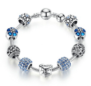 silver-plated charm bracelet, view 6 - MRSLM