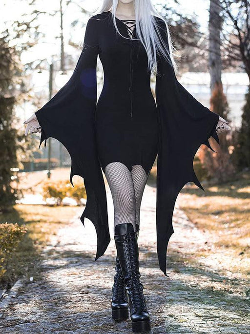 women's gothic vintage hooded dress - MRSLM