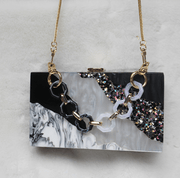 Acrylic marble phone clutch, view 4 - MRSLM