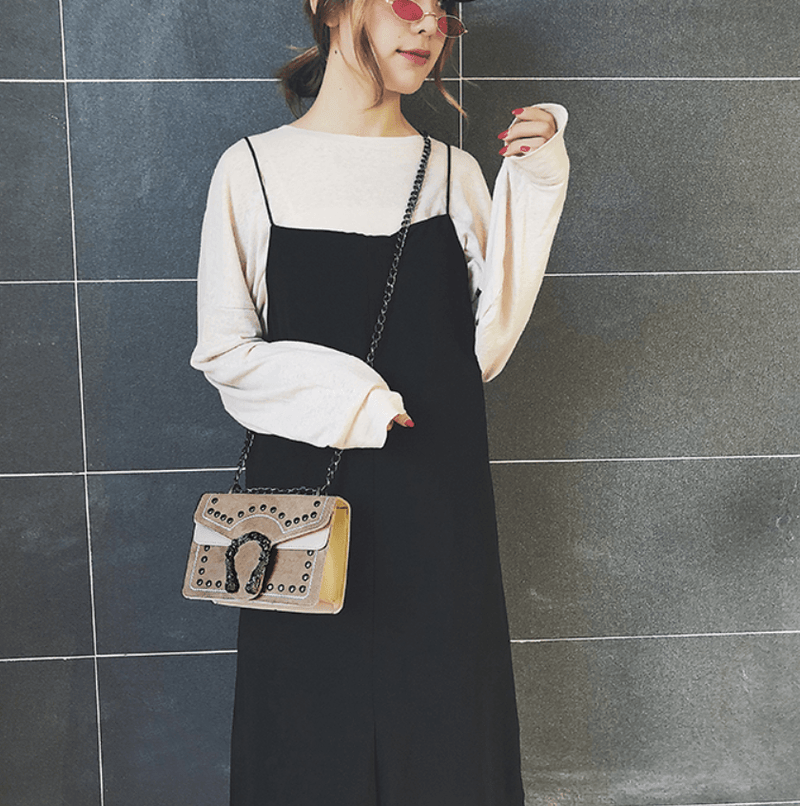 chain crossbody shoulder bag, view 9 - MRSLM