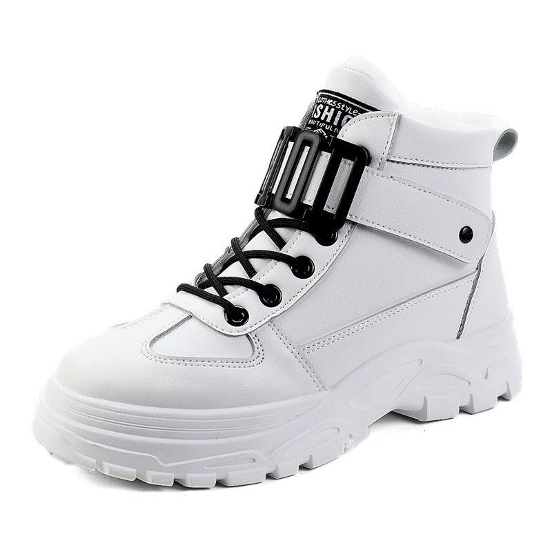 Women's warm cotton high-top shoes - MRSLM