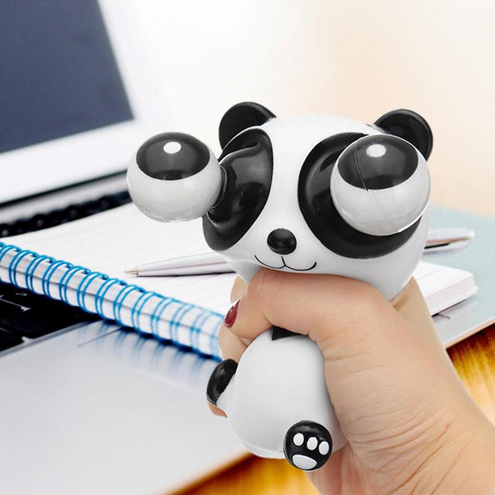 Cartoon Animal Decompression Toy Stress Reduction Ball Cute Little White Panda Dinosaur Squeeze Pop Eye Squeeze Antistress Toy
