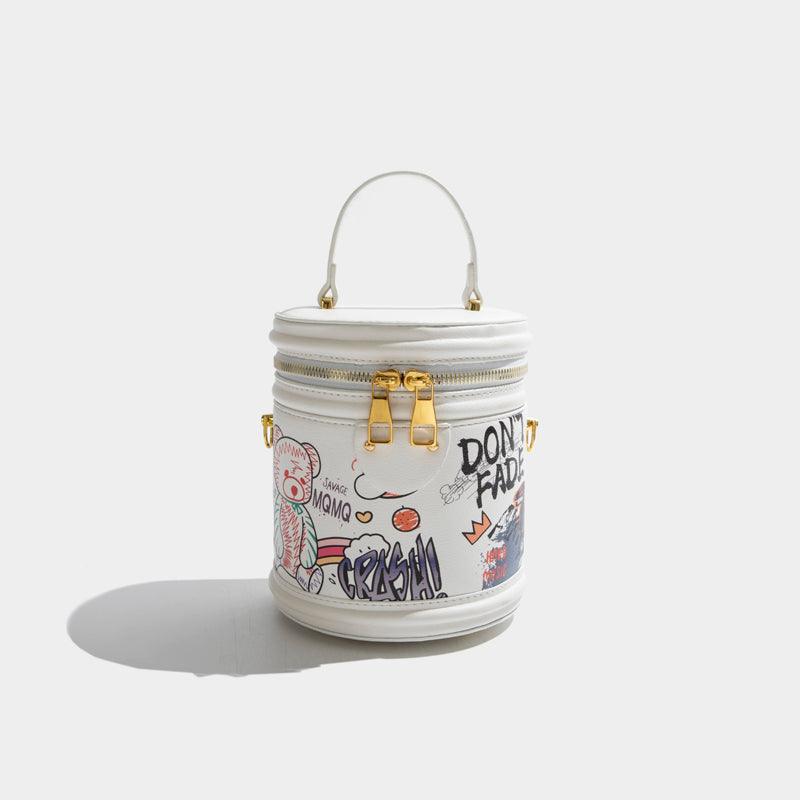 summer graffiti bucket messenger bag - MRSLM