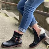 Women's round toe short boots, view 2 - MRSLM