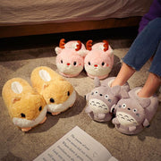 Cute plush home slippers - MRSLM