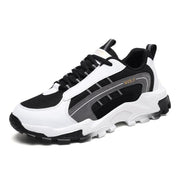 men's low-top black mesh casual shoes, view 7 - MRSLM