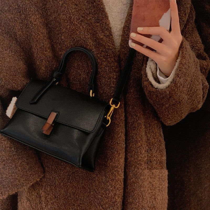 retro peach wood shoulder bag, view 5 - MRSLM