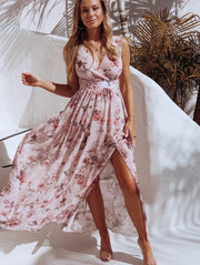 Women's printed chiffon dress - MRSLM