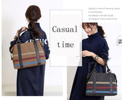 women's large canvas Boston tote bag, view 6 - MRSLM