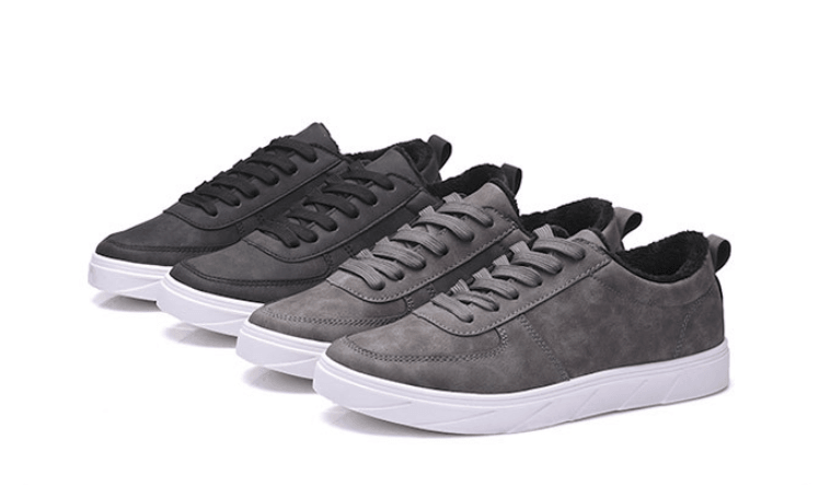 Men's plush-lined low-top sports shoes, view 5 - MRSLM