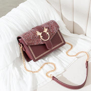 ladies box shoulder bag, view 5 - MRSLM