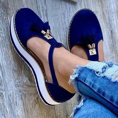 fringed platform sandals, view 3 - MRSLM