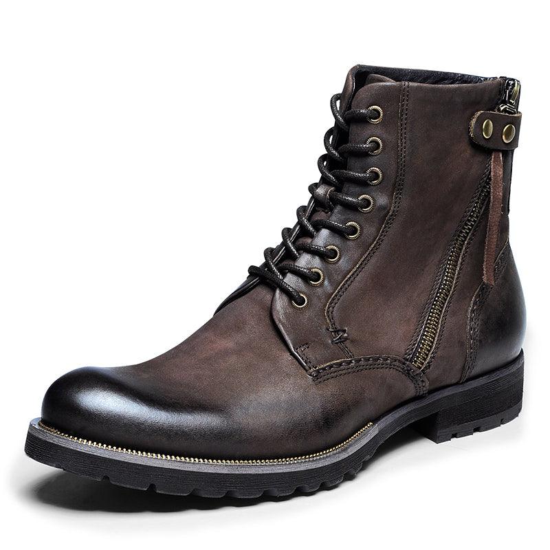 British style retro combat boots, view 7 - MRSLM