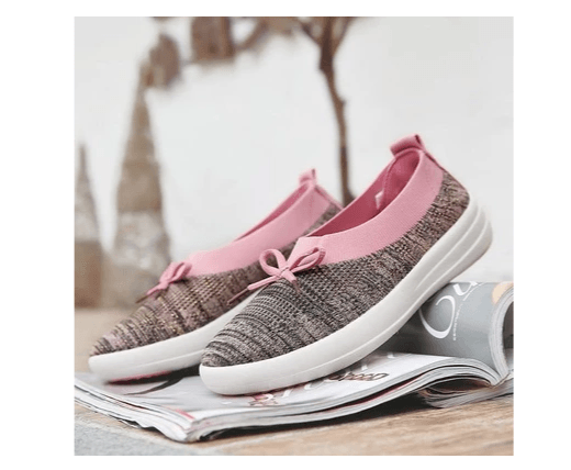 Women's flat mesh slip-on shoes, view 3 - MRSLM