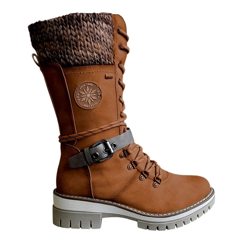 women's wedge heel plush-lined boots, view 5 - MRSLM