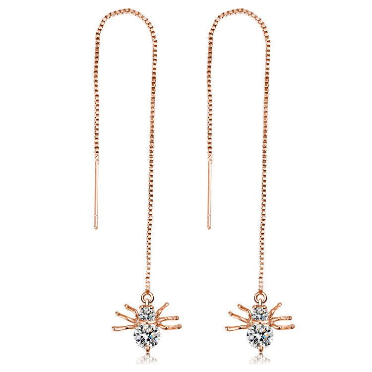 shining star tassel drop earrings, view 6 - MRSLM