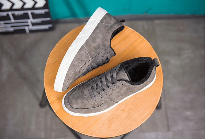 Men's plush-lined low-top sports shoes, view 7 - MRSLM
