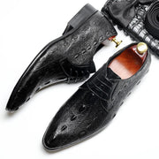 Men's first layer cowhide leather shoes, view 5 - MRSLM