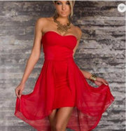 Chest wrap mullet dress, view 4 - MRSLM