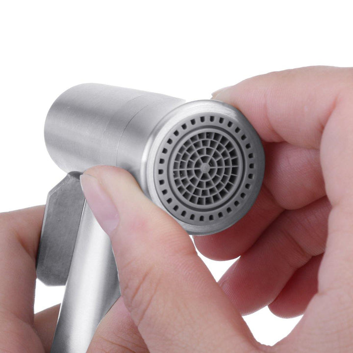 Toilet Handheld Bidet Sprayer Two Function Bidet Shower Faucet Stainless Steel - MRSLM
