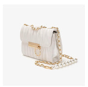 mini pearl chain crossbody bag, view 3 - MRSLM