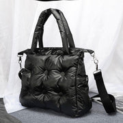 Space cotton puffer shoulder bag, view 2 - MRSLM