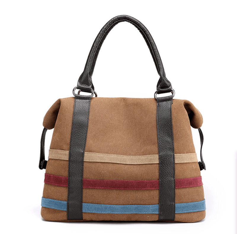 women's large canvas Boston tote bag, view 13 - MRSLM
