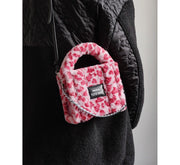 Women's plush teddy mini chain bag, view 17 - MRSLM