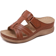 Vintage wedge comfortable slippers, view 7 - MRSLM