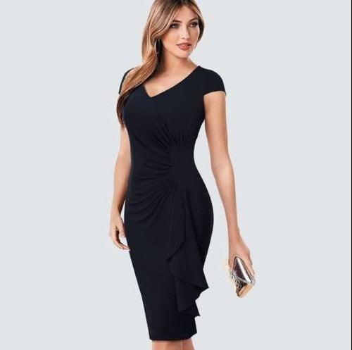 Ruffled irregular dress, view 2 - MRSLM