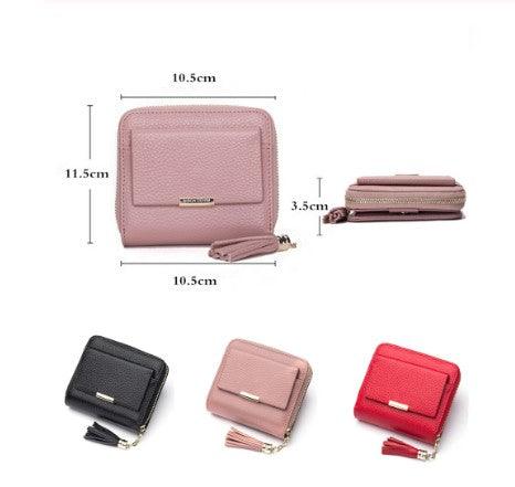 Short wallet with lychee grain buckle, view 4 - MRSLM