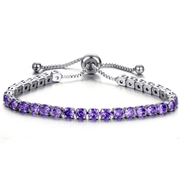 inlaid zircon push-pull bracelet, view 3 - MRSLM