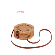 hand woven rattan shoulder bag, view 6 - MRSLM