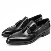 Men's business casual tassel leather shoes, view 6 - MRSLM
