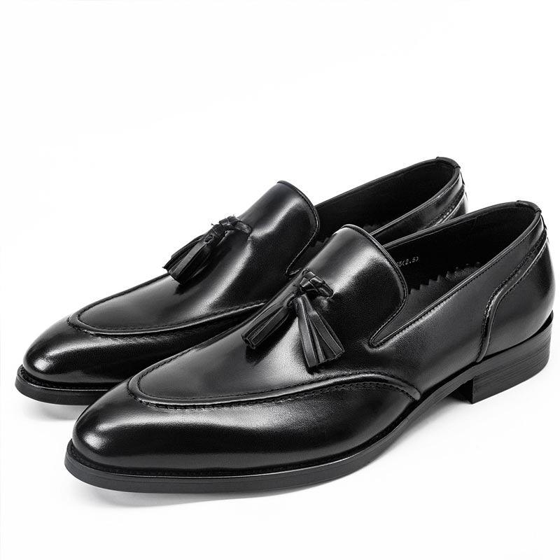 Men's business casual tassel leather shoes, view 6 - MRSLM