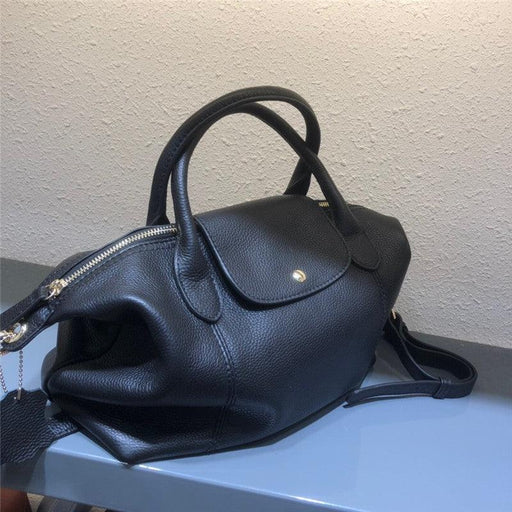 women's cowhide dumpling shoulder bag, view 3 - MRSLM