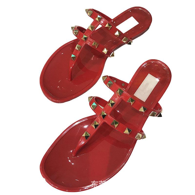 pvc jelly flat sandals, view 5 - MRSLM