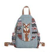 hand-woven canvas tassel chest bag, view 6 - MRSLM