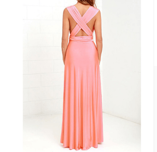 Women Bandage Convertible Boho Maxi Dress - MRSLM