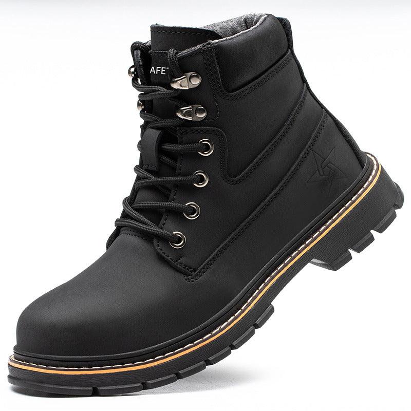 Microfiber leather anti-smash work shoes, view 2 - MRSLM