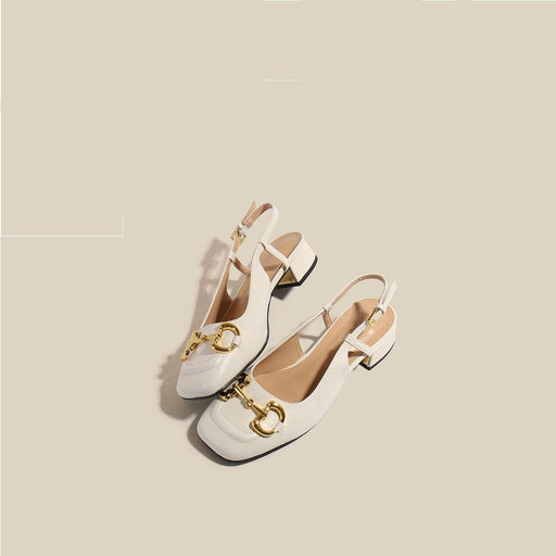 vintage metal buckle Mary Jane sandals, view 2 - MRSLM