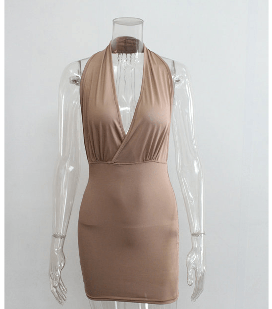 Halter neck dress, view 2 - MRSLM
