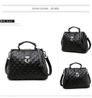 retro quilted leather doctor bag, view 2 - MRSLM