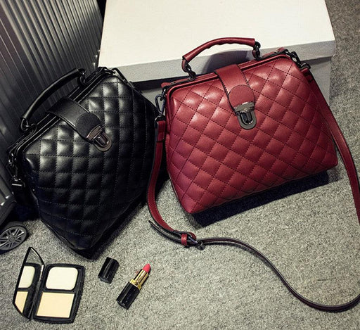 retro quilted leather doctor bag - MRSLM