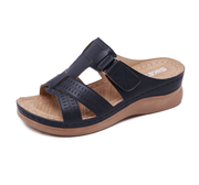 Vintage wedge comfortable slippers, view 10 - MRSLM