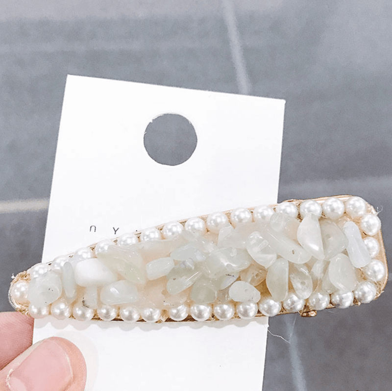 crystal stone hairpin, view 3 - MRSLM