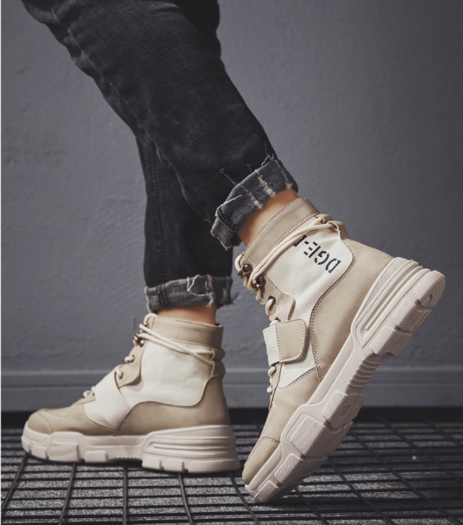 Men's lace-up microfiber winter boots, view 2 - MRSLM