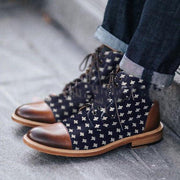 Men's floral Martin boots, large size, view 7 - MRSLM