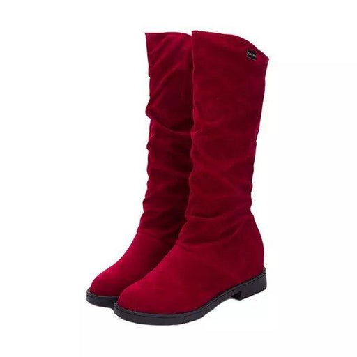 Women's anti-slip tassel boots, thick heel - MRSLM